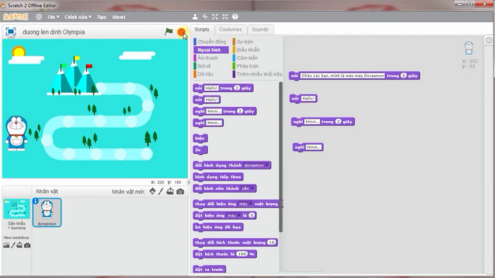 Lớp tin học trẻ (trực tuyến) Tuần 3 và 4: Dự án đường lên đỉnh Olimpia