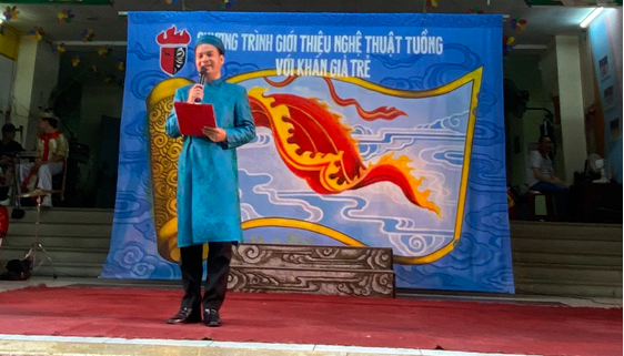 Lưu giữ nghệ thuật Tuồng với học sinh Tiểu học Đại Yên