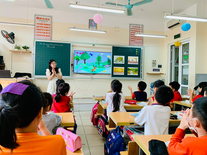 Những tiết học lí thú của khối 2 - Trường Tiểu học Đại Yên