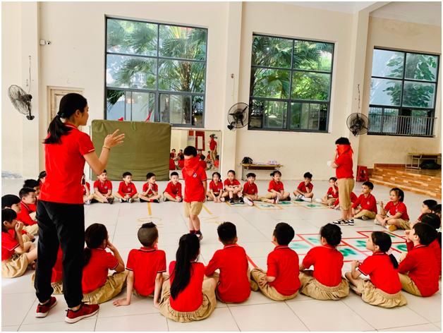 Tiết học môn Thể dục vui tươi, sáng tạo