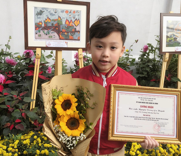 Trường Tiểu học Đại Yên đạt thành tích cao trong Cuộc thi vẽ tranh thiếu nhi Chủ đề: “Hà Nội - Điện Biên Phủ trên không”