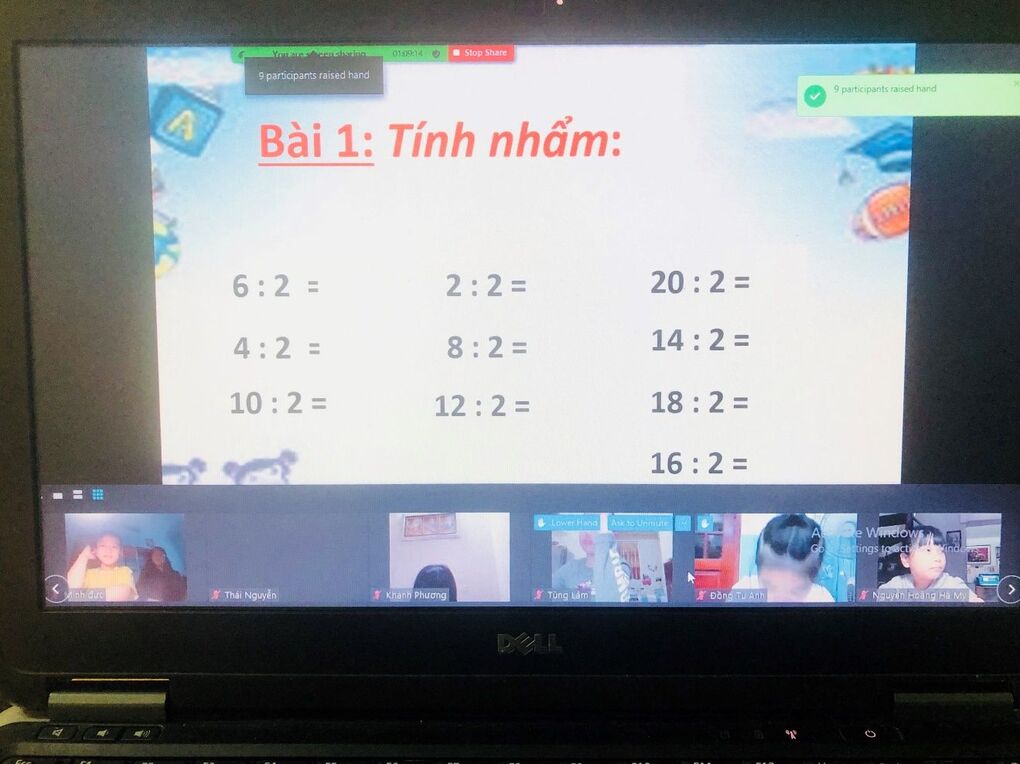 Buổi học đặc biệt đầu tiên trong năm Tân Sửu  của thầy trò Trường Tiểu học Đại Yên