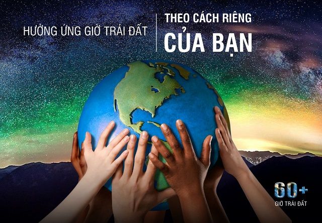 Trường Tiểu học Đại Yên hưởng ứng Giờ Trái Đất 2021