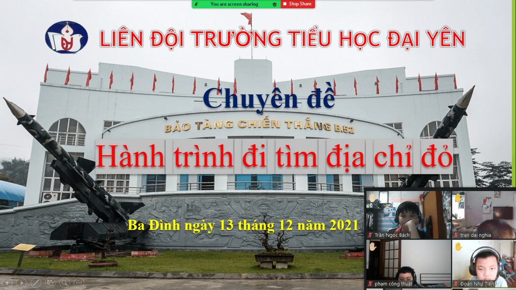 Trường Tiểu học Đại Yên - Hành trình đến địa chỉ đỏ