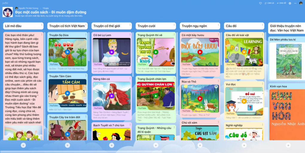 Trang báo nhỏ: “Đọc một cuốn sách – Đi muôn dặm đường”