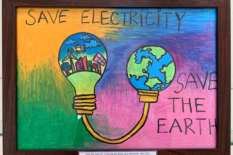 Thành tích đáng tự hào của học sinh Trường Tiểu học Đại Yên trong cuộc thi "Vẽ tranh tuyên truyền tiết kiệm điện ở trường học năm 2021”