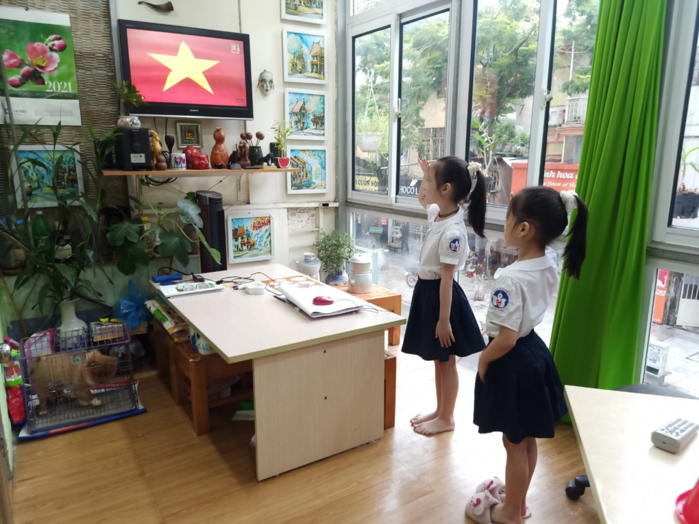 Khối 4 hân hoan tổ chức Sơ kết học kì I năm học 2021 - 2022