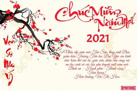 Lời chúc đầu năm của trường Tiểu học Đại Yên