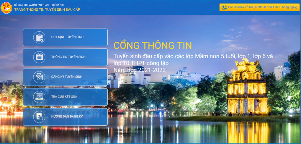 HƯỚNG DẪN ĐĂNG KÝ TUYỂN SINH TRỰC TUYẾN TRƯỜNG TH ĐẠI YÊN