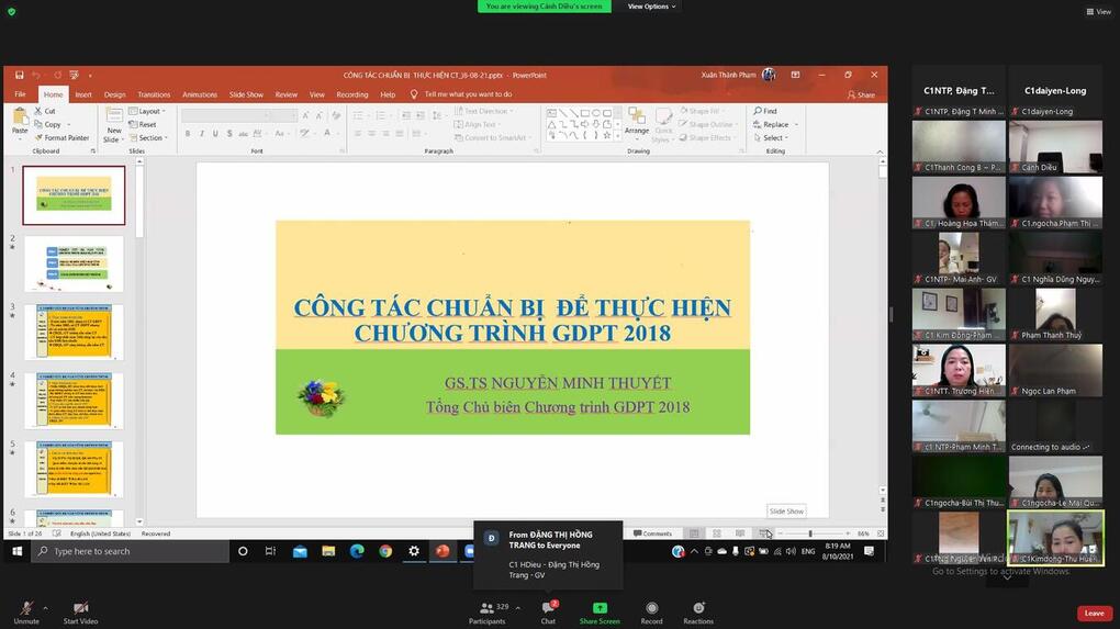 Trường Tiểu học Đại Yên tích cực tham gia buổi tập huấn “ Công tác chuẩn bị để thực hiện tốt Chương trình GDPT 2018”