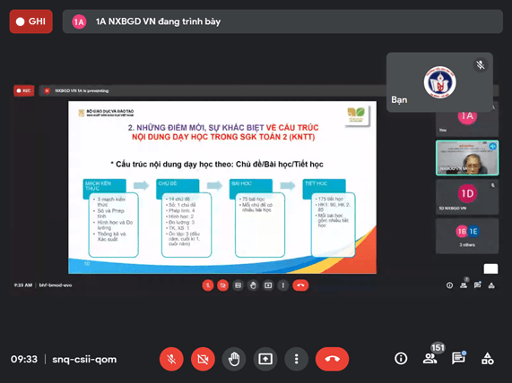 Tập huấn trực tuyến các bộ Sách giáo khoa lớp 2 năm học 2021 – 2022
