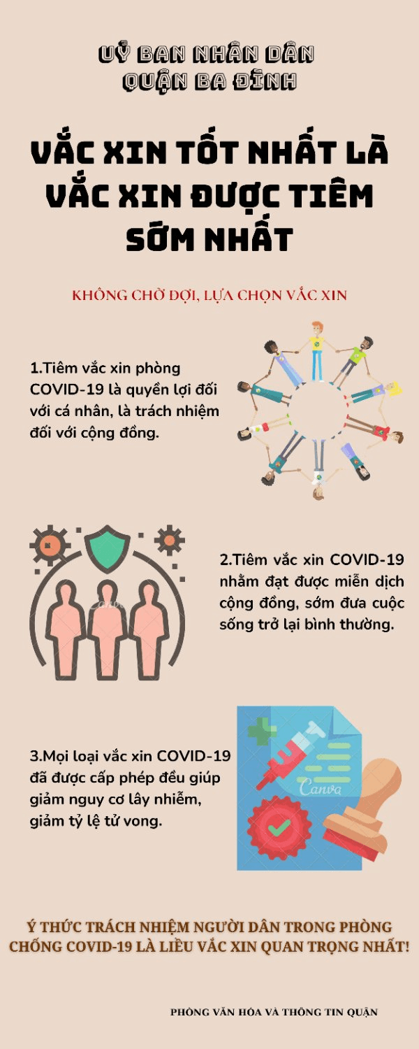 Tiêm vắc xin và thực hiện 5K là liều thuốc phòng chống COVID-19 cho bản thân, gia đình và cộng đồng