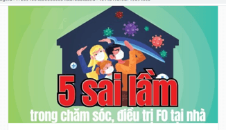 5 sai lầm trong điều trị F0 tại nhà