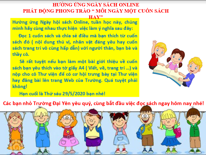 Hưởng ứng ngày đọc sách online, "Mỗi ngày một cuốn sách hay"