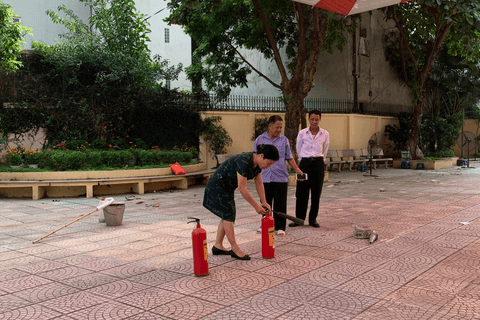 Tập huấn công tác Phòng cháy chữa cháy và cứu hộ cứu nạn tại Trường Tiểu học Đại Yên