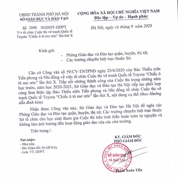 Phát động cuộc thi vẽ tranh TOYOTA