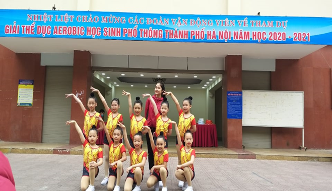 Đội tuyển Aerobic – những cô bé xinh đẹp hứa hẹn nhiều thành công