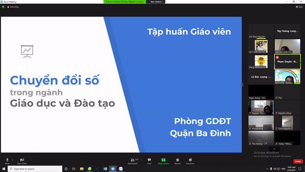 Giáo dục Ba Đình tích cực, mạnh mẽ với “Chuyển đổi số”