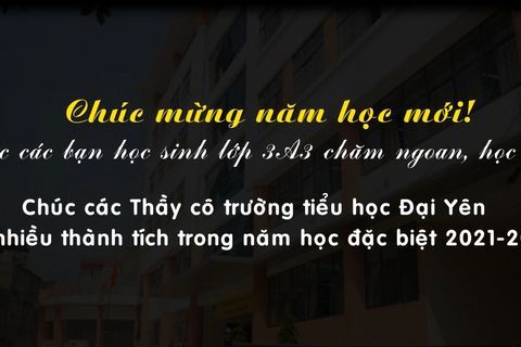 Năm học mới bắt đầu thật đặc biệt với các bạn học sinh lớp 3A3 của cô giáo Nguyễn Thanh Thủy