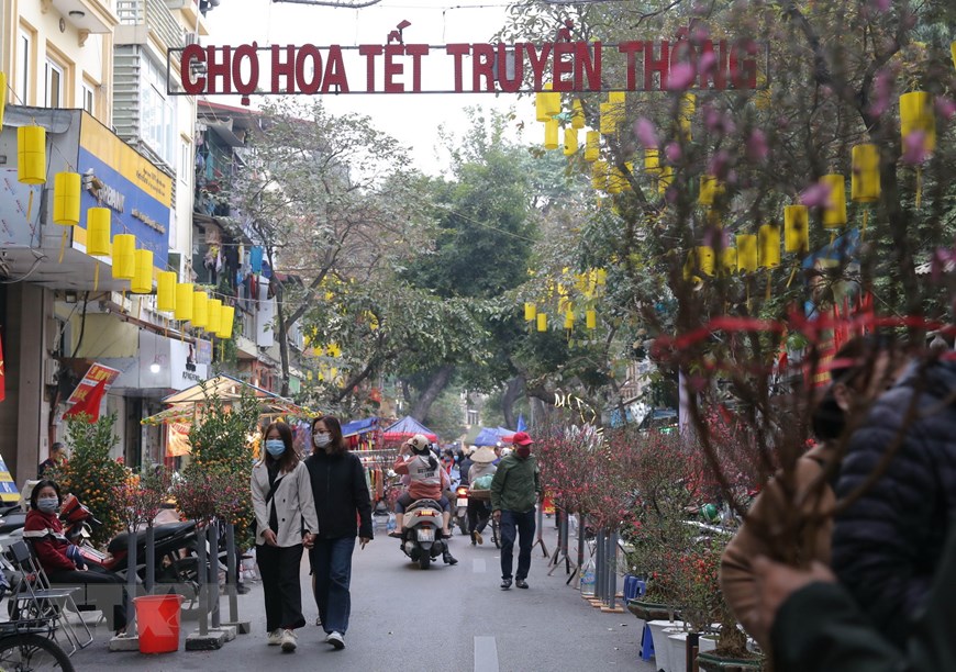 Hàng Lược, chợ hoa xuân nổi tiếng đất Hà thành