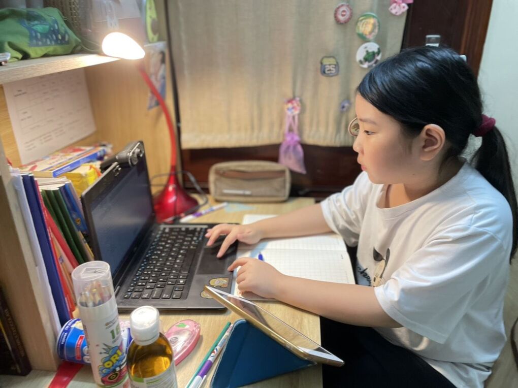 Hình ảnh học sinh nhà trường tham gia Đấu trường toán học 2021 - 2022