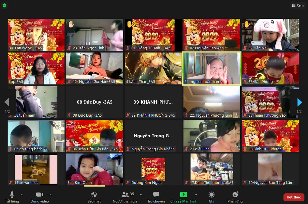 Buổi sinh hoạt online đầu tiên sau kì nghỉ Tết Nhâm Dần