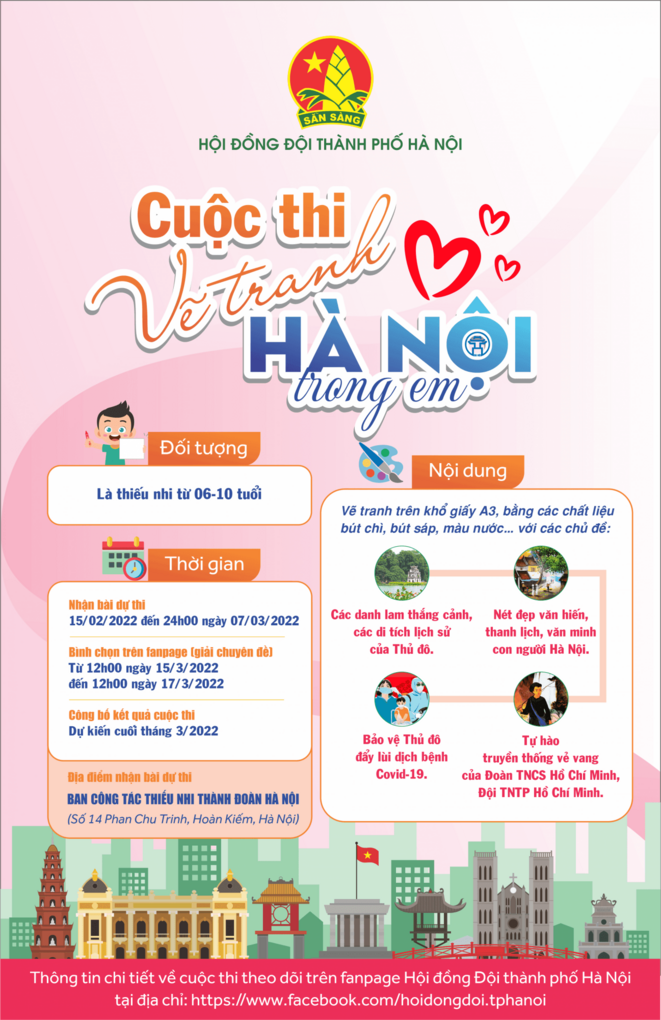 Cuộc thi vẽ tranh "Hà Nội trong em" năm 2022