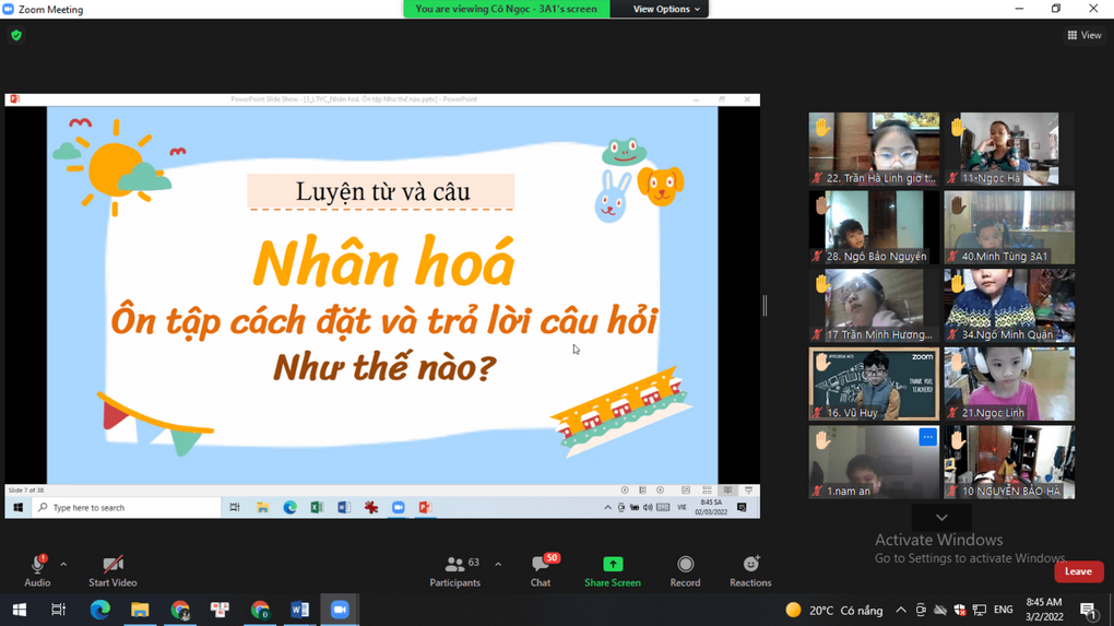 Tiết dạy mẫu Khối 3 - Những khám phá đầy lôi cuốn