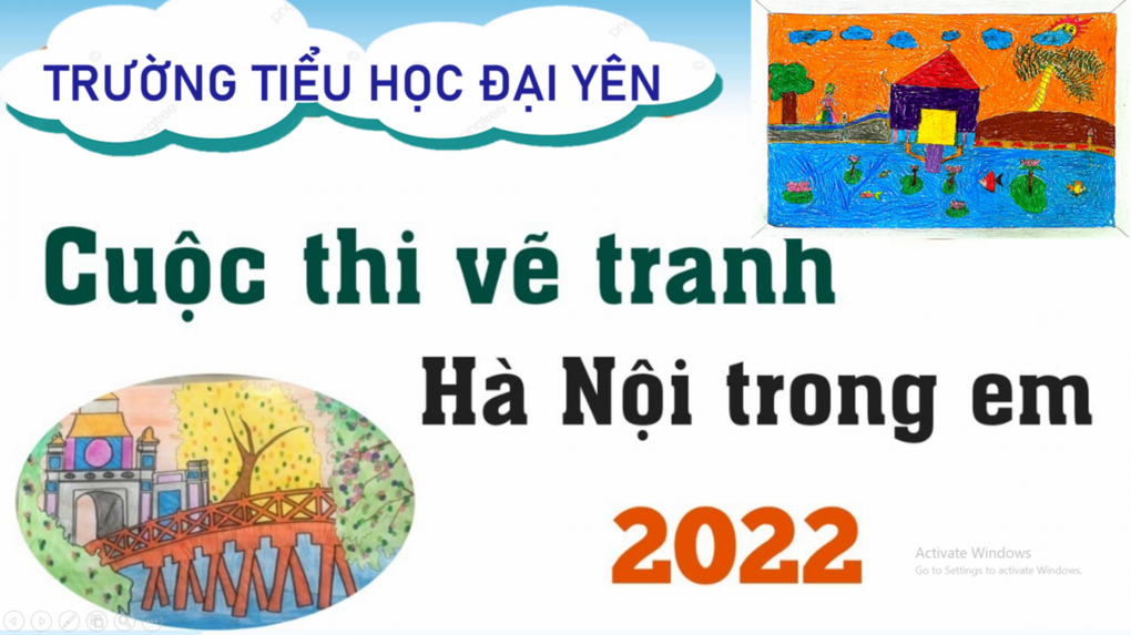 Tích cực tham gia cuộc thi “Vẽ tranh Hà Nội trong em” - Năm 2022