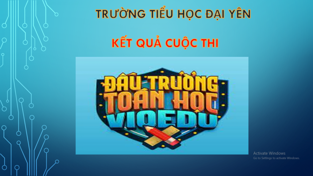 Kết quả vòng thi Đấu trường Toán học cấp Trường   Năm học 2021 - 2022