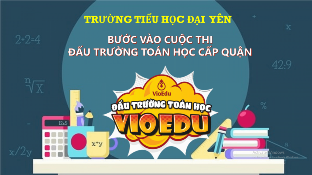 Trường Tiểu học Đại Yên sẵn sàng bước vào cuộc thi  “Đấu trường toán học” cấp quận