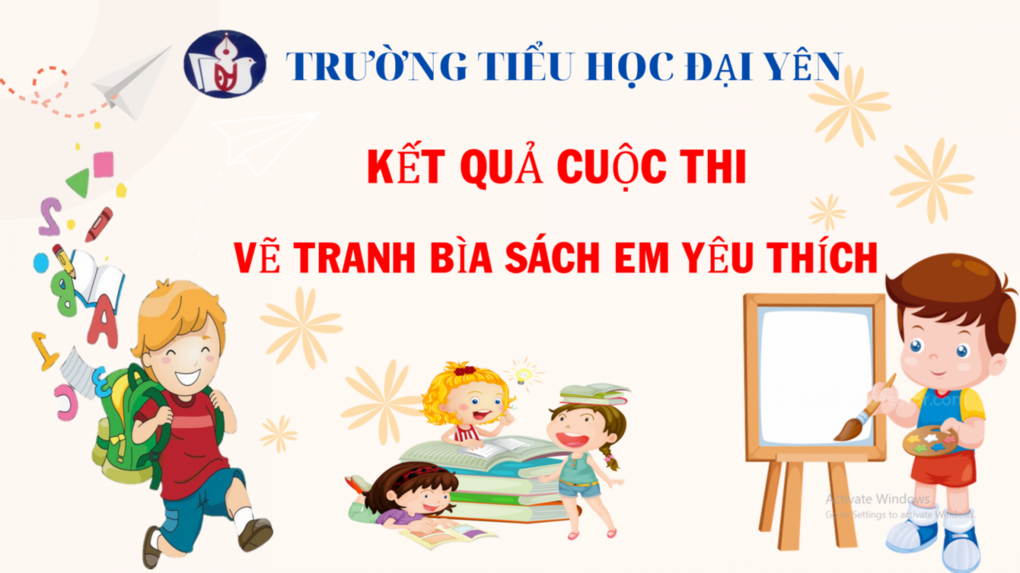 Kết quả cuộc thi " Vẽ bìa sách em yêu"