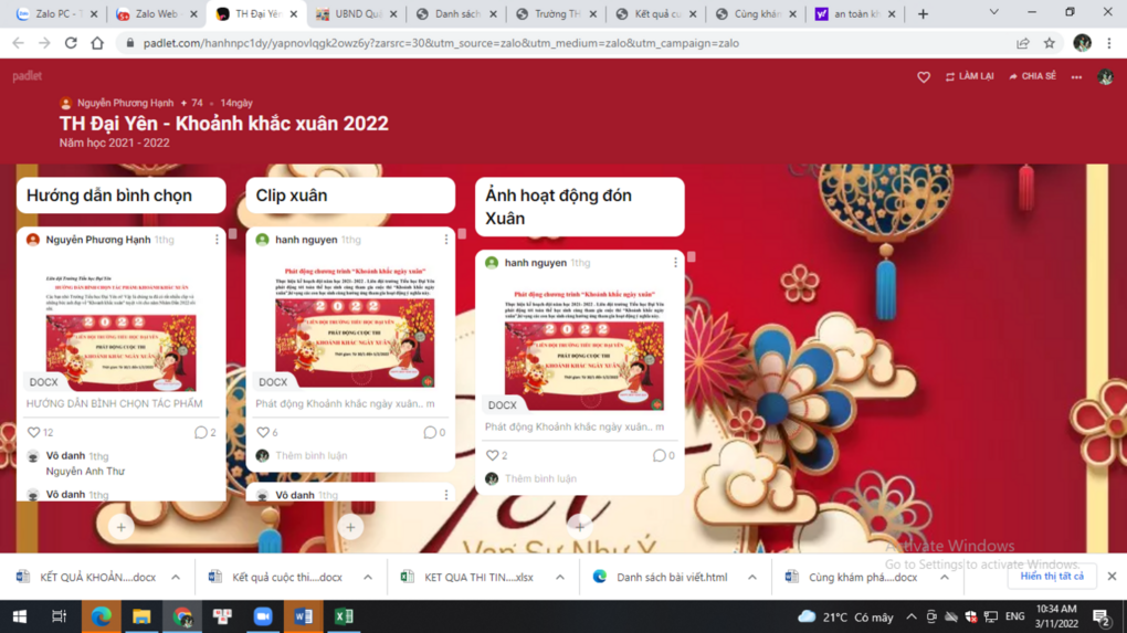 Tổng kết cuộc thi "KHOẢNH KHẮC NGÀY XUÂN"