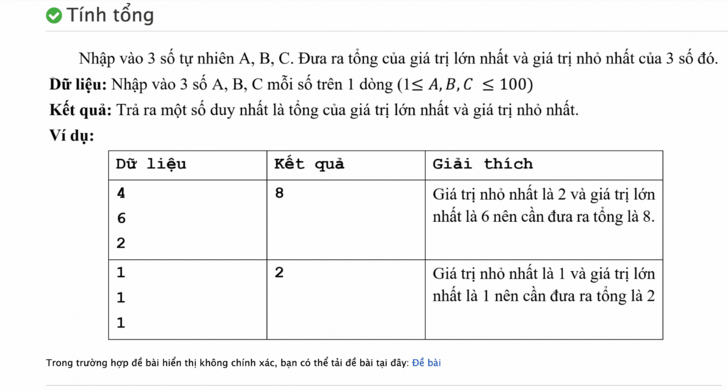 Hướng dẫn giải đề thi Tin học trẻ cấp thành phố (Sáng 17/04/2022)