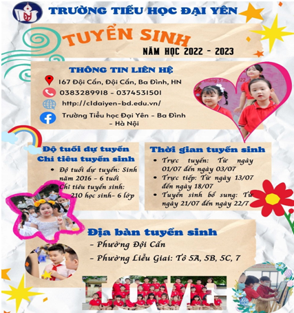 Trường Tiểu học Đại Yên tích cực hỗ trợ cha mẹ học sinh tuyển sinh trực tuyến