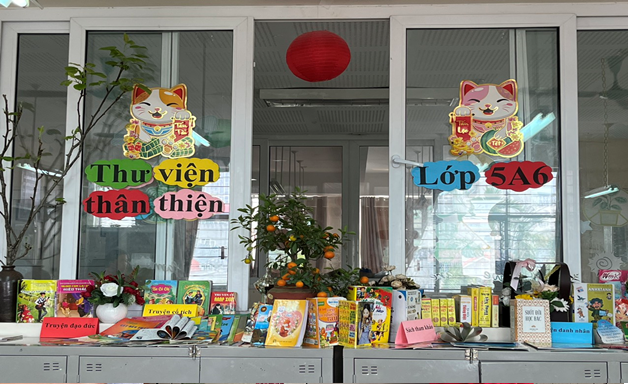 Góc thư viện thân thiện của lớp 5a6