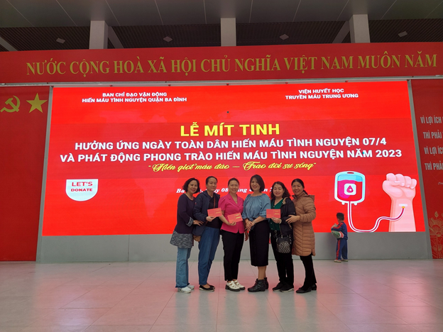 Hiến máu nhân đạo - Nghĩa cử cao đẹp của giáo viên Trường Tiểu học Đại Yên