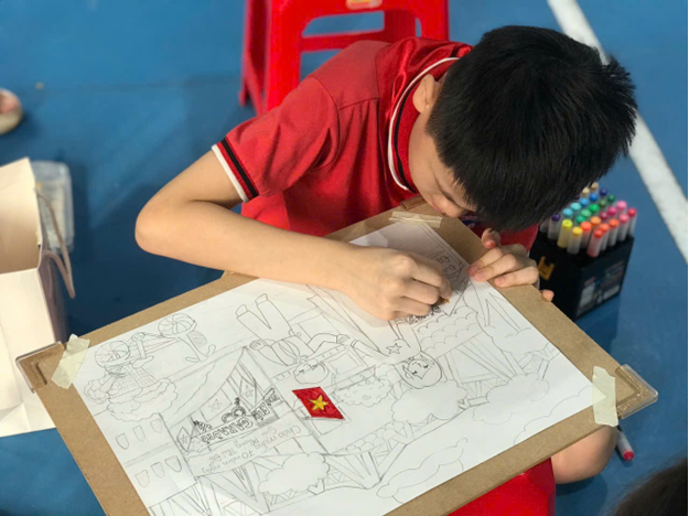 Trường Tiểu học Đại Yên tham dự Cuộc thi vẽ tranh “Tôi yêu Hà Nội” năm học 2024-2025.