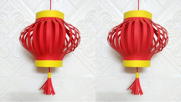 Đèn Lồng Giấy Báo Tái Chế