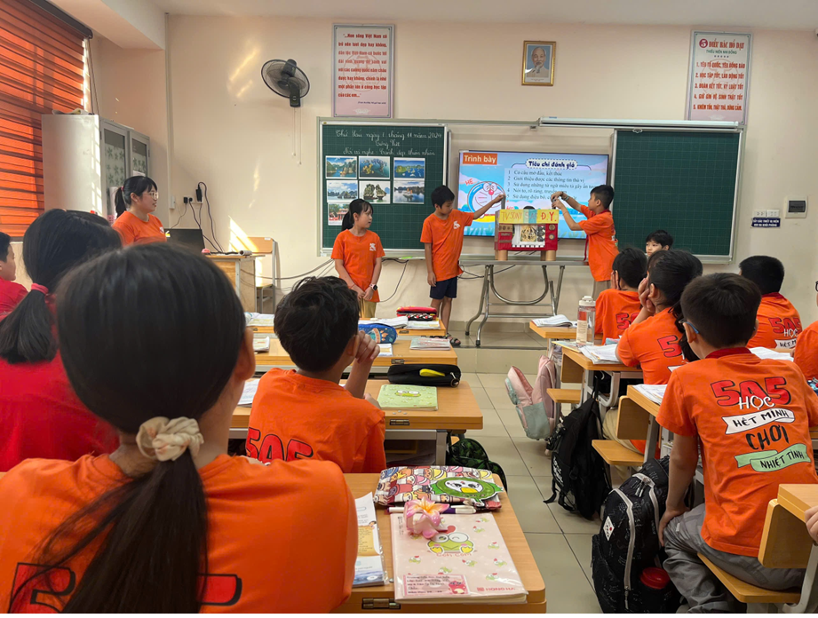 Lớp 5A5: Hành trình khám phá Việt Nam qua bài học Tiếng Việt