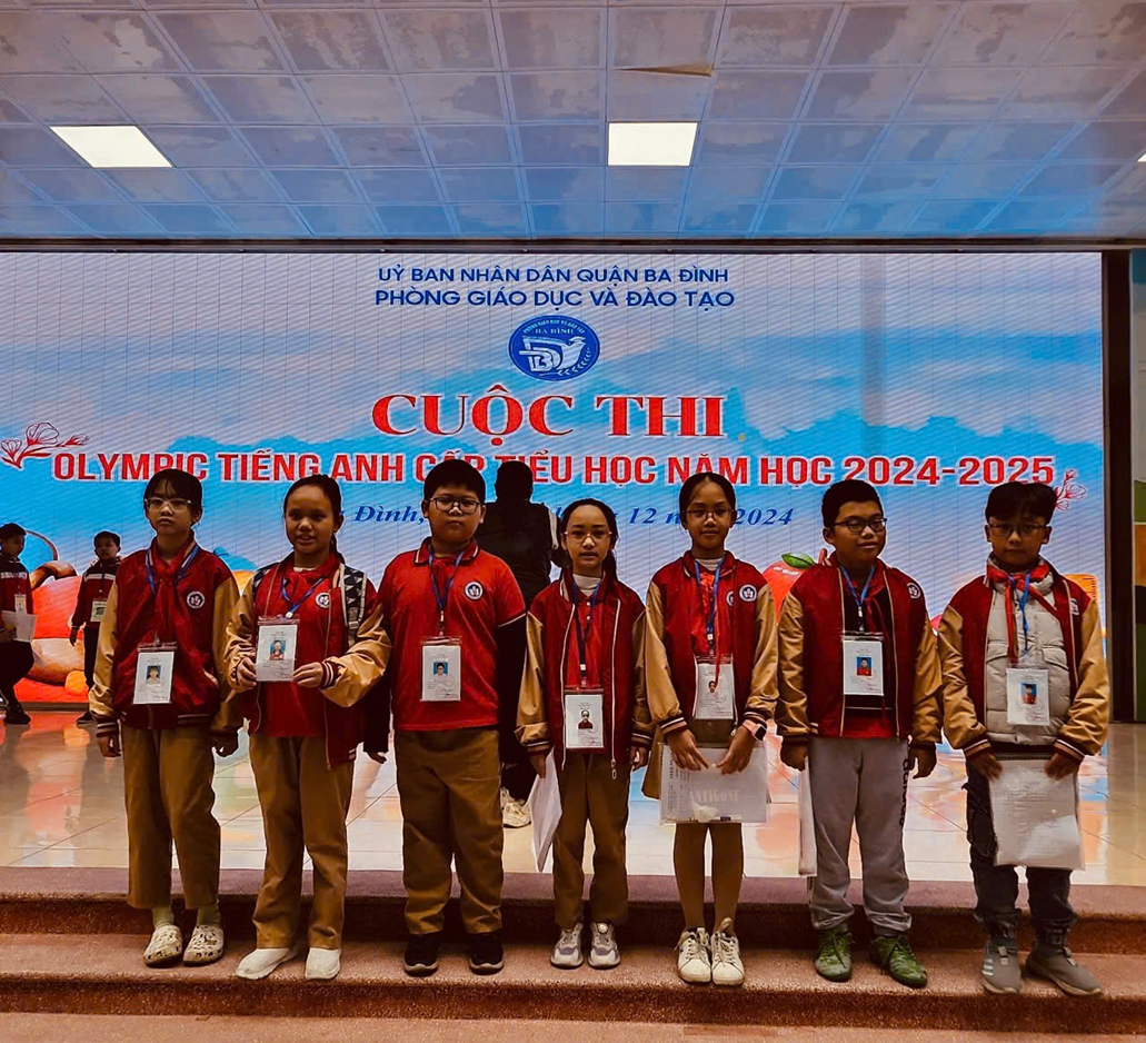 Khối 5 – Trường Tiểu học Đại Yên tham gia thi Olympic Tiếng Anh cấp Quận  năm học 2024 - 2025