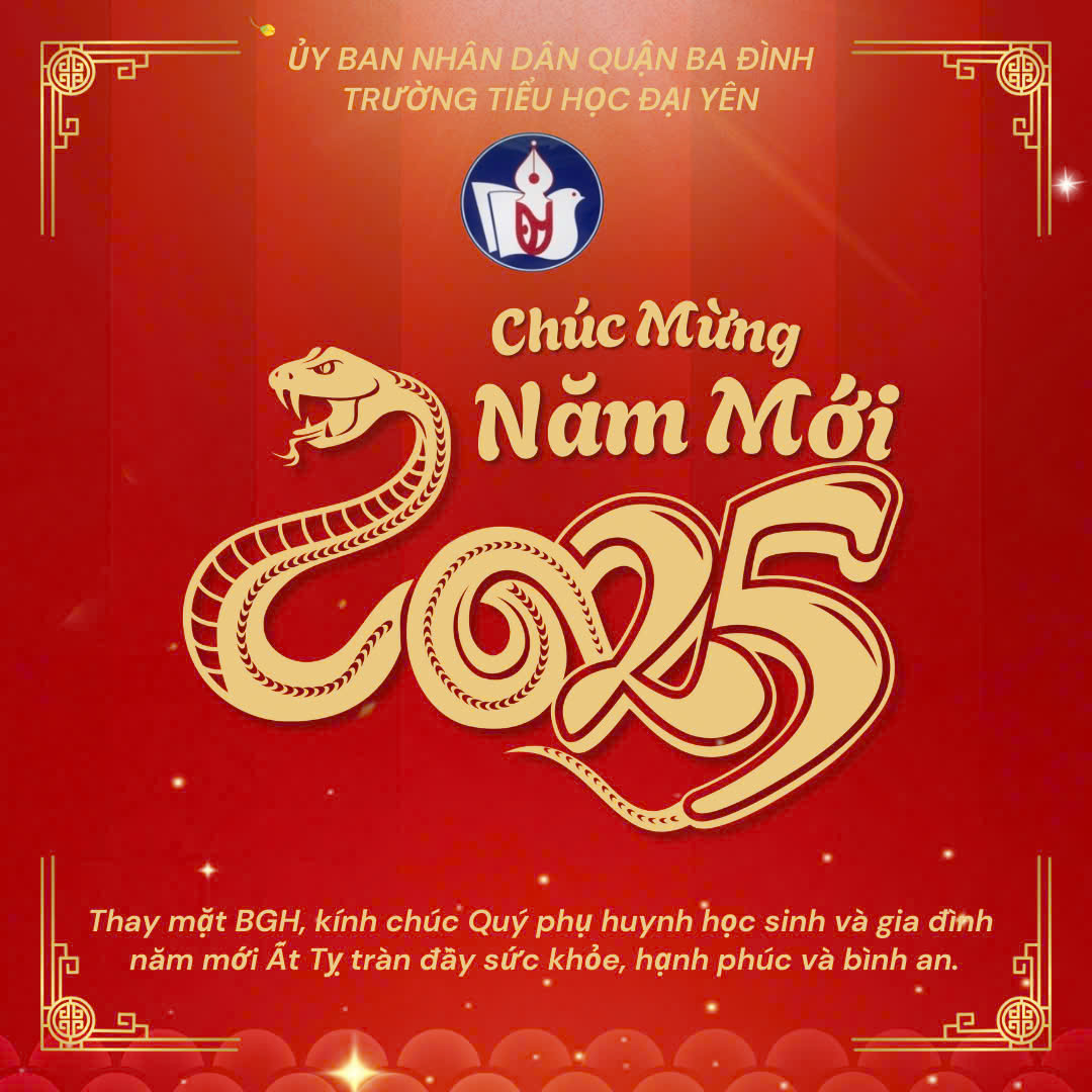 Thiệp chúc mừng năm mới 2025 của BGH gửi đến PHHS