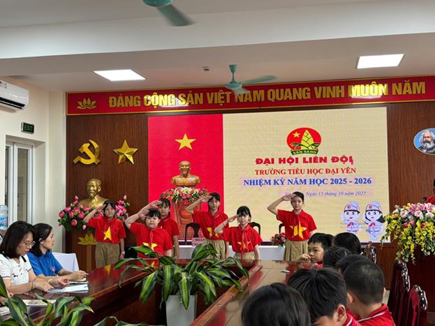 Trường Tiểu học Đại Yên tổ chức Đại hội Liên đội nhiệm kỳ 2025-2026 thành công rực rỡ!!!