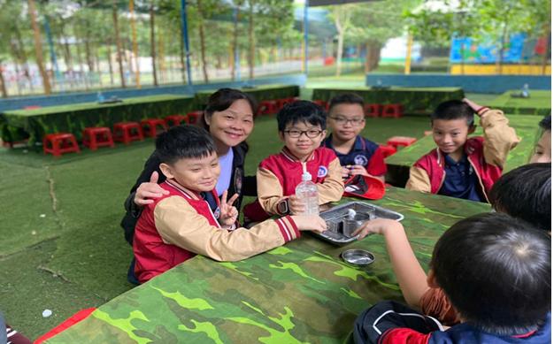 Hoạt động của học sinh khối 4 của học sinh Trường Tiểu học  Đại Yên trong tháng 10