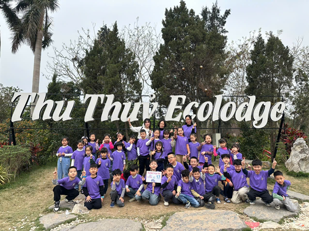 Học sinh lớp 1 Trường Tiểu học Đại Yên trải nghiệm học tập tại Thu Thủy Ecolodge