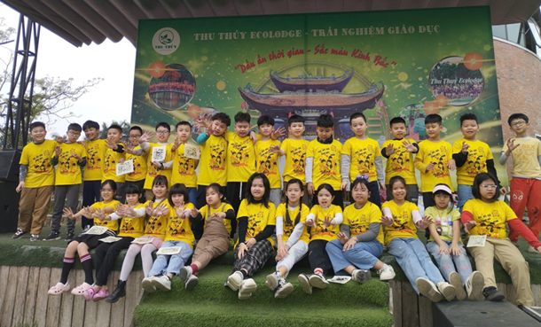 Học sinh Khối 4 Trường Tiểu học Đại Yên hào hứng tham gia Hoạt động trải nghiệm, khám phá Khu du lịch sinh thái Thu Thuỷ Ecolodge ở Từ Sơn, Bắc Ninh