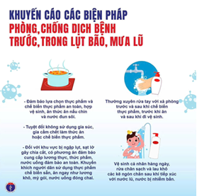 PHÒNG CHỐNG CÁC BỆNH THƯỜNG GẶP TRONG MÙA MƯA LỤT, BÃO LŨ - BẠN CẦN LÀM GÌ?