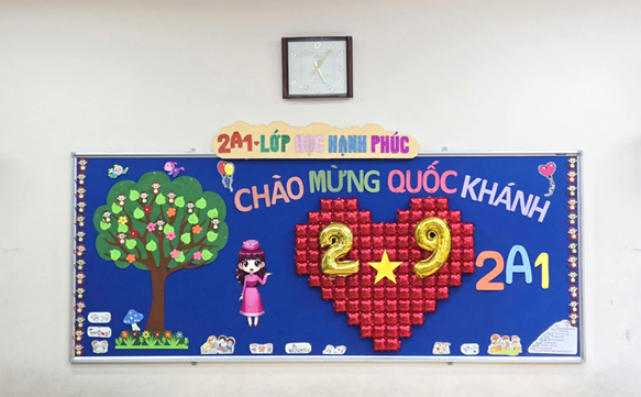 HỌC SINH KHỐI 2 TRƯỜNG TIỂU HỌC ĐẠI YÊN CHÀO MỪNG 80 NĂM QUỐC KHÁNH VIỆT NAM 2 THÁNG 9