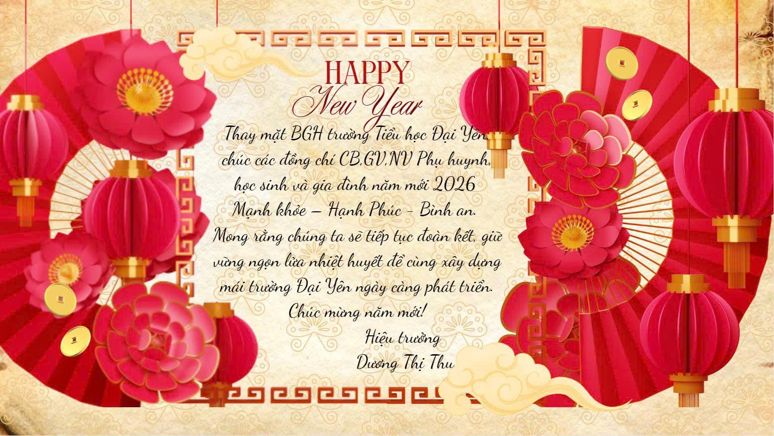 Thư chúc mừng năm mới 2026