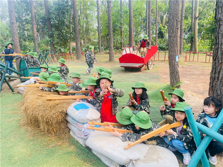 A group of children in green hats playing with instruments

AI-generated content may be incorrect.